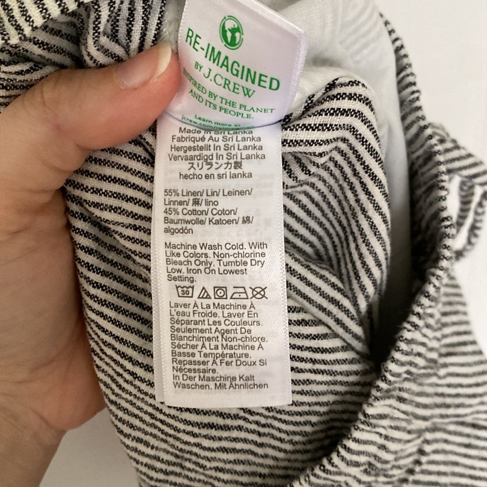 Jcrew Factory Linen-Cotton Pants, Size 4 - Picture 7 of 8